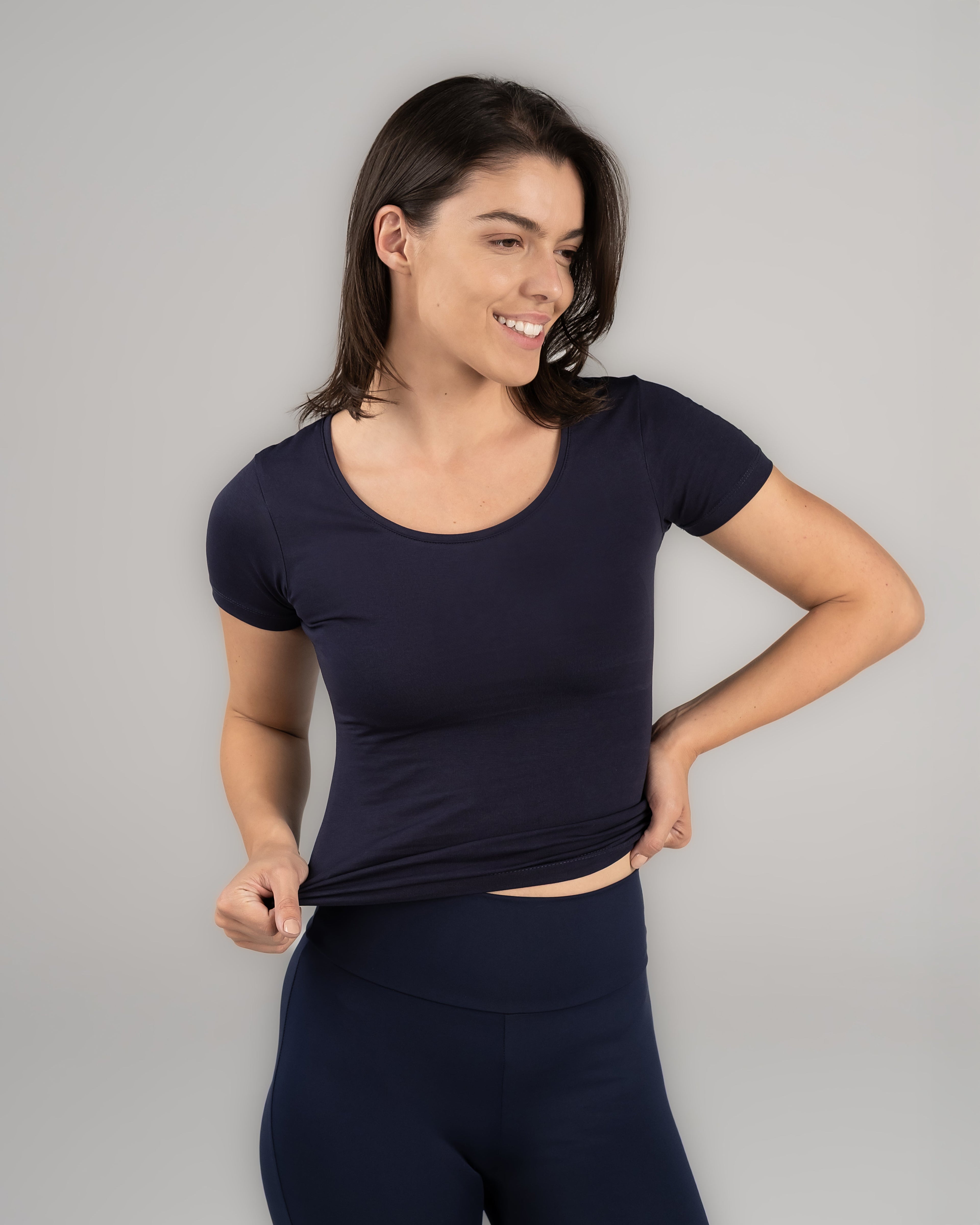 U-Shaped Short Sleeve